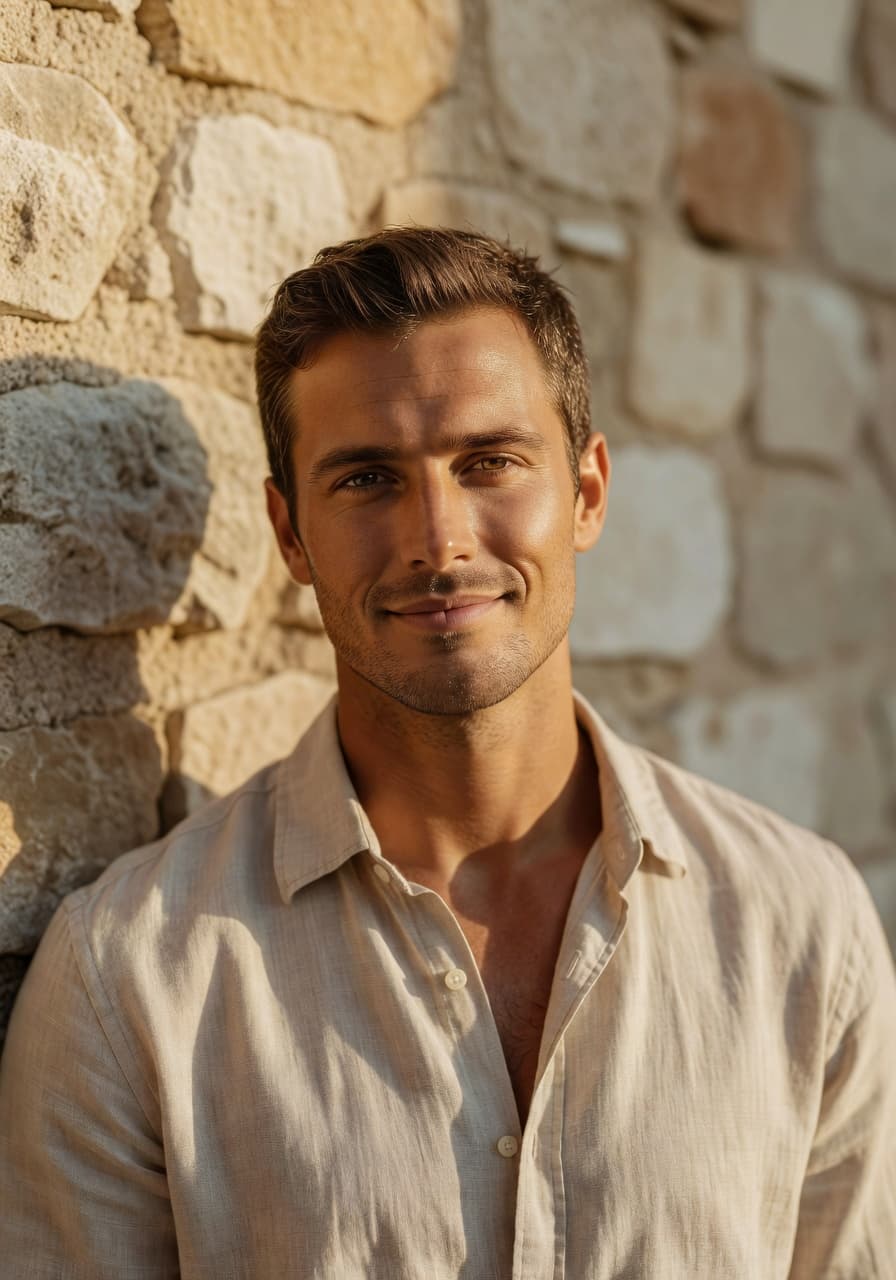 Travel-style AI portrait created by SelfAI AI Headshot Generator